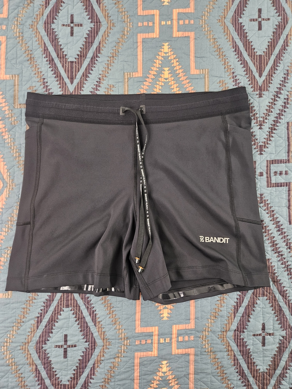 Bandit Women's Black Athletic Shorts with Drawstring Waist